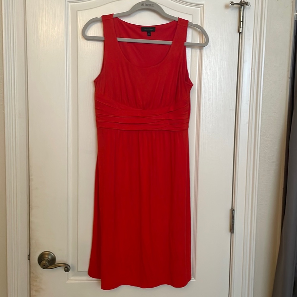 Orange sleeveless sundress